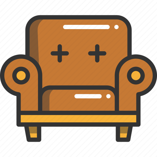 Armchair, chair, furniture, household, seat icon - Download on Iconfinder