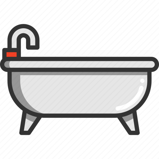 Bath, bathroom, bathtub, shower, water icon - Download on Iconfinder.