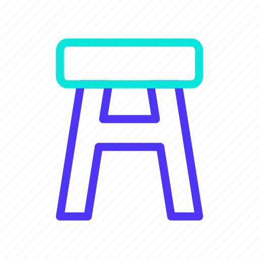 Chair, furniture, interior, office, seat, stool, table icon - Download on Iconfinder