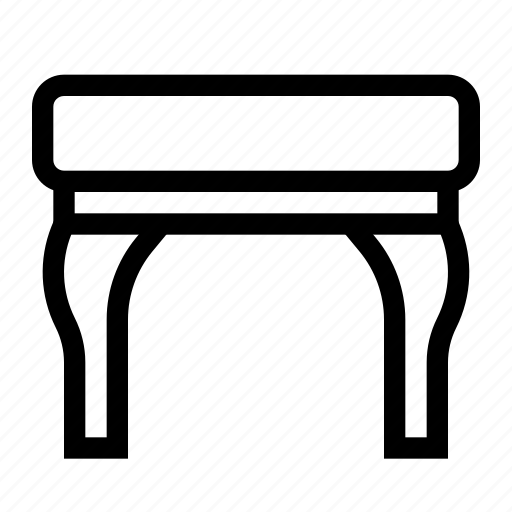 Couch, furniture, households, interior, ottoman, seat, table icon - Download on Iconfinder