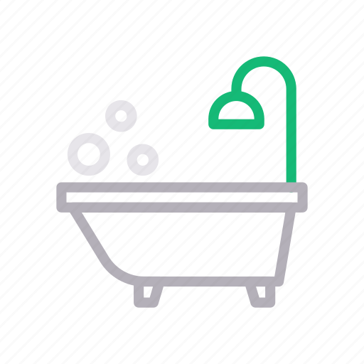 Bath, bubble, shower, tub, washroom icon - Download on Iconfinder
