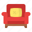 armchair, furniture, interior, pillows 