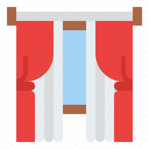 Curtains, furniture, interior, window icon - Download on Iconfinder