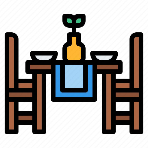 Dining, dinner, furniture, interior, table icon - Download on Iconfinder
