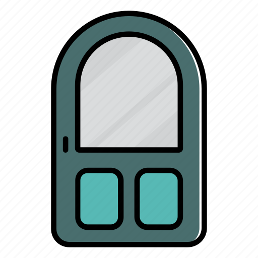Door, layout, padded, wooden, furniture icon - Download on Iconfinder