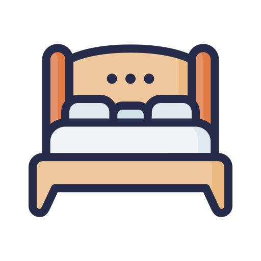 Bed, sleep, furniture, decoration, mattress icon - Free download