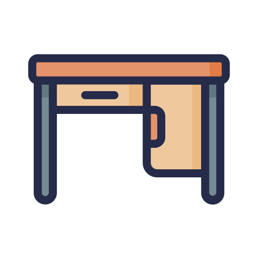 Desk, furniture, interior, table, decoration icon - Free download