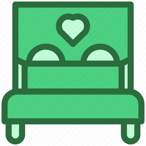 Furniture, bed, love, twin bed, hotel, sleep icon - Download on Iconfinder