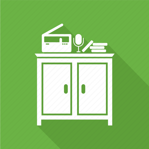 Book, cabinet, cupboard, cupboard drawers, drawers, radio, storage drawers icon - Download on Iconfinder