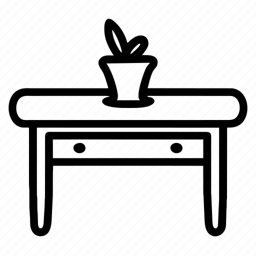 Table, desk, furniture, house, interior, home, living icon - Download on Iconfinder