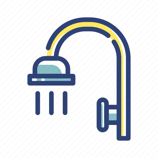 Bath, equipment, furniture, room, shower, toilet, water icon - Download on Iconfinder