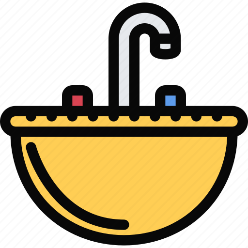 Decor, furniture, home, interior, plumbing, sink icon - Download on Iconfinder