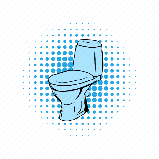 Bathroom, bowl, clean, comics, lavatory, pan, toilet icon - Download on Iconfinder