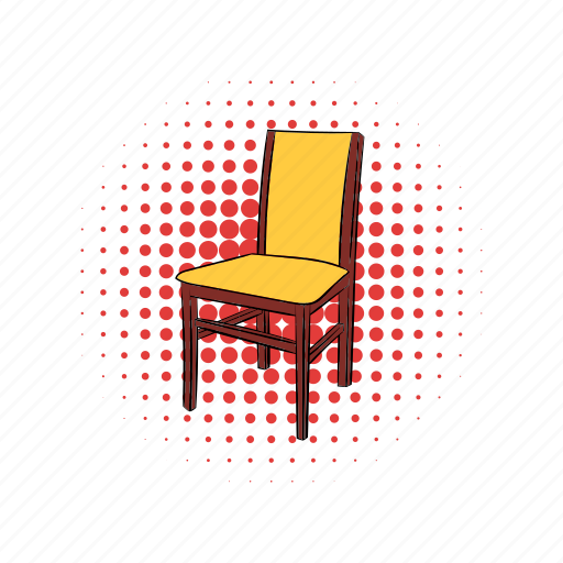 Chair, classic, comics, kitchen, pew, stool, wood icon - Download on Iconfinder