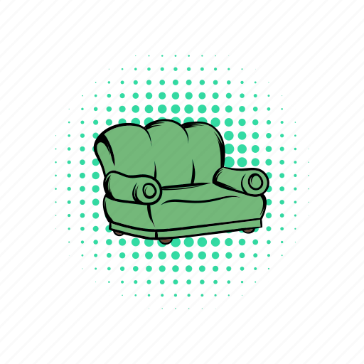 Comics, couch, decoration, design, furniture, seat, sofa icon - Download on Iconfinder
