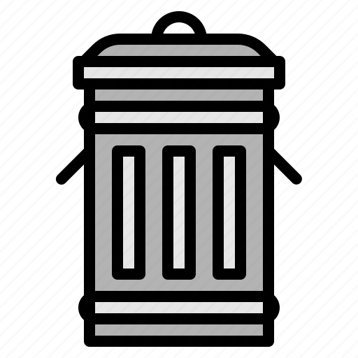 Bin, furniture, house, metal, trash, waste icon - Download on Iconfinder