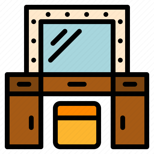 Dressing, furniture, mirror, room, table icon - Download on Iconfinder