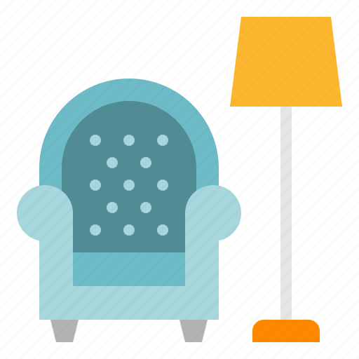 Chair, furniture, lamp, living, room, sofa icon - Download on Iconfinder