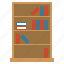 book, bookcase, case, furniture 