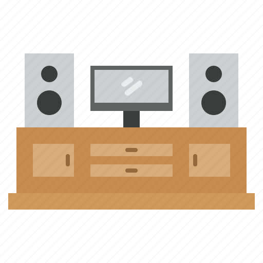 Family, furniture, entertainment center, home cinema icon - Download on Iconfinder