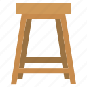 chair, furniture, stool, household