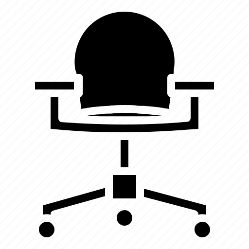 Chair, furniture, officer, swivel icon - Download on Iconfinder