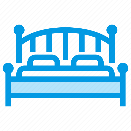 Bed, bedroom, double, furniture, interior icon - Download on Iconfinder