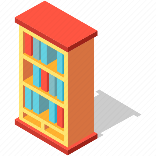 Book, bookcase, bookshelf, furniture, interior, library, shelf icon - Download on Iconfinder