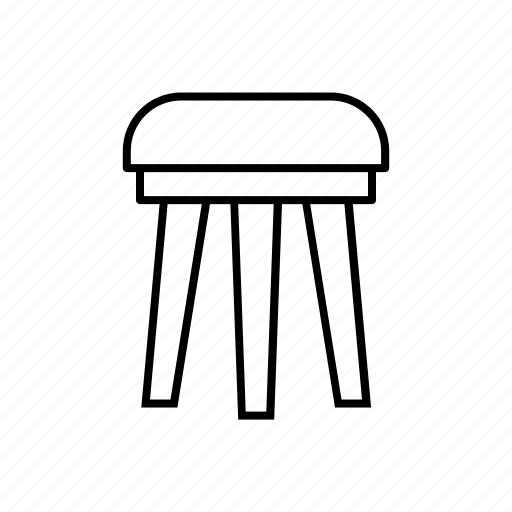 Wood, chair, stool, round, seat icon - Download on Iconfinder