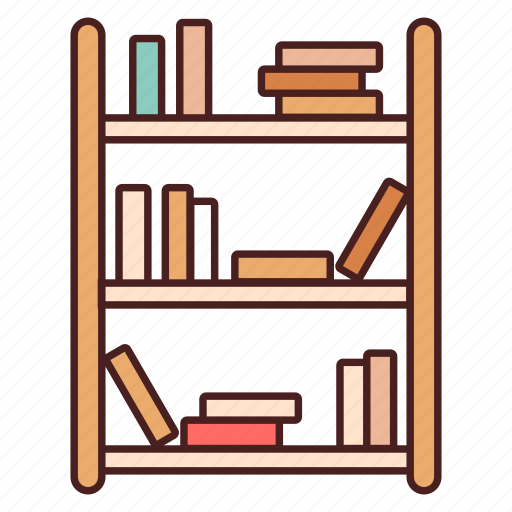 Book, bookcase, bookshelf, furniture, library, shelf, shelves icon - Download on Iconfinder