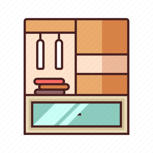 Closet, clothes, furniture, home, house, wardrobe icon - Download on Iconfinder