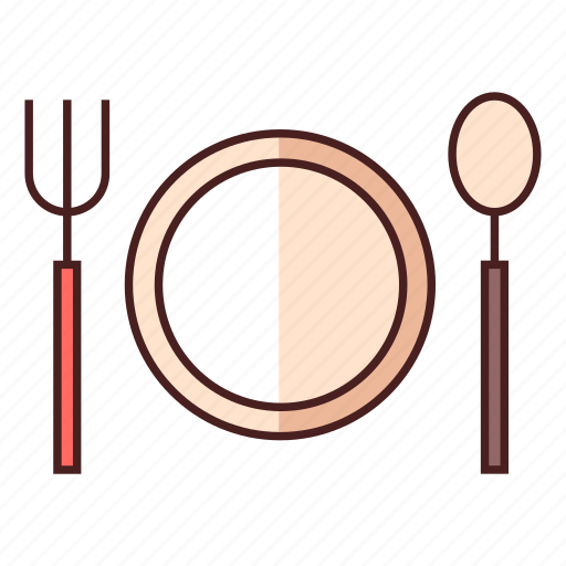 Dining, dinner, dish, fork, plate, restaurant, spoon icon - Download on Iconfinder