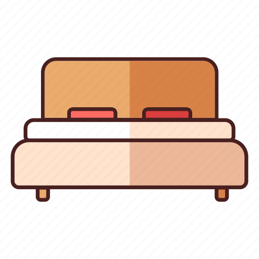 Bed, bedroom, comfortable, double, furniture, home, household icon - Download on Iconfinder