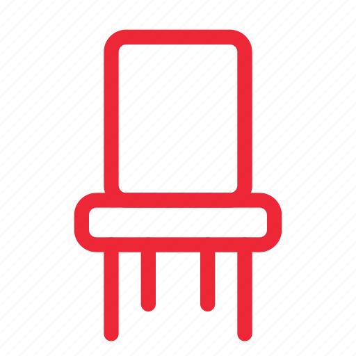 Chair, furniture, interior, seat, outline icon - Download on Iconfinder