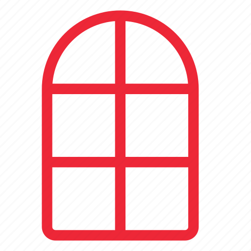 Building, furniture, home, house, interior, window, outline icon - Download on Iconfinder