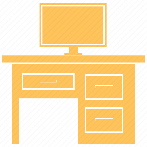 Computer, furniture, interior, table icon - Download on Iconfinder