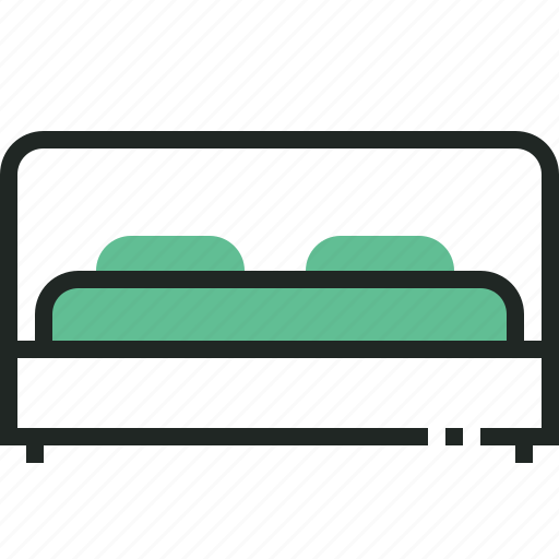 Bed, furniture, room, interior, double icon - Download on Iconfinder