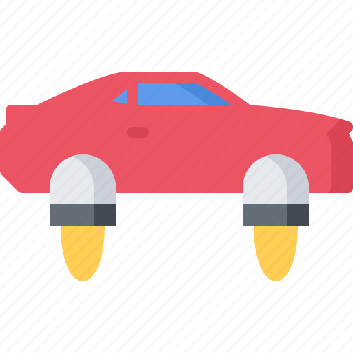 Car, fire, flying, future, science, technology icon - Download on Iconfinder