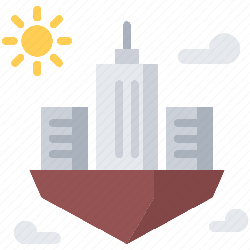City, flying, future, science, sun, technology icon - Download on Iconfinder