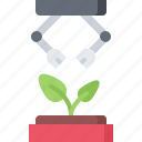 future, growing, plant, robot, science, technology 