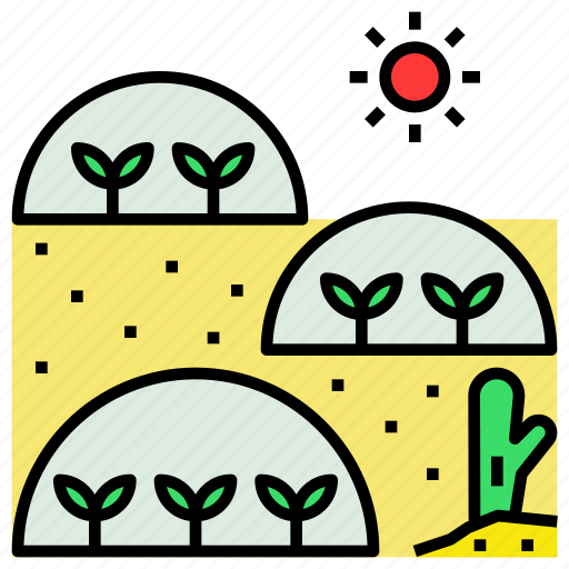 Agriculture, closed, desert, ecological, greenhouse, system icon - Download on Iconfinder