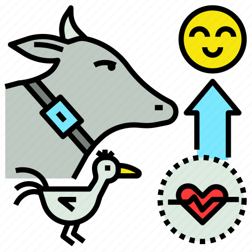 Farm, happy, health, improve, livestock, tracker icon - Download on Iconfinder