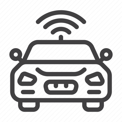 Autonomous, car, future, smart, transport, wireless icon - Download on Iconfinder