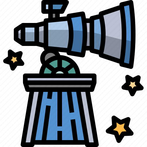 Astronomy, galaxy, observatory, planetarium, science, space, telescope icon - Download on Iconfinder