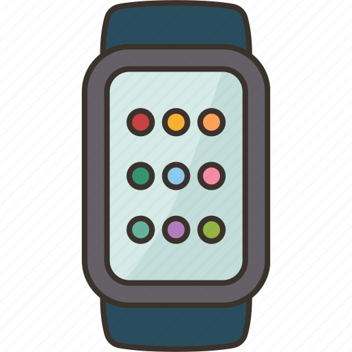 Smartwatch, wristwatch, monitoring, personal, device icon - Download on Iconfinder