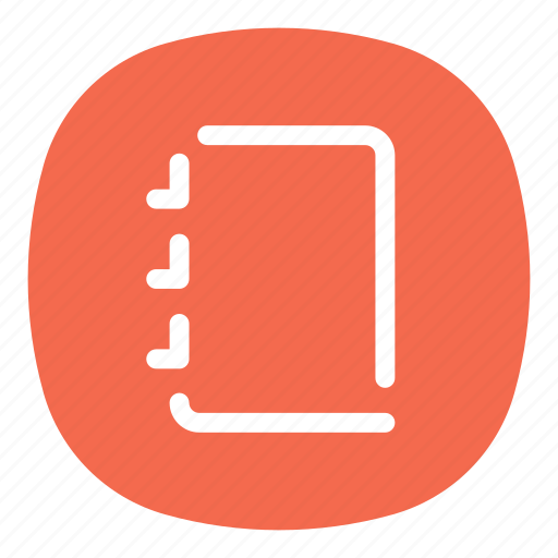 Agenda, app, memo, mobile, notepad, notes, open line icon - Download on Iconfinder