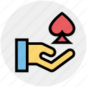 ace, casino, gambling, game, hand, poker game 