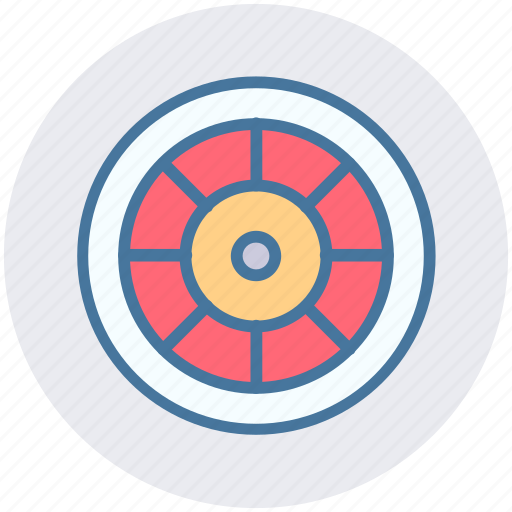 Casino chip, dartboard, dartboard target, goal, target icon - Download on Iconfinder