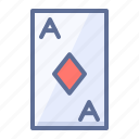 ace, card, rhombus
