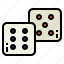 cube, gamble, dice, dots, gambling 